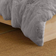 Groundlevel Luxurious Teddy Fleece Double Duvet Cover Grey, Silver (200x200cm)