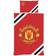Manchester United FC Core Stripe Single Påslakan Röd, Svart, Vit (200x135cm)