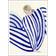 Poster & Frame Blue Stripe At Concorde Dark Blue/Light Beige Plakat 30x40cm