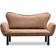 Trademax Maroochydore Light Brown Sofa 140cm Zweisitzer