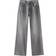 Bershka High Waisted 90s Wide Leg Jeans - Washed Grey