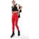adidas Optime 3-Stripes Full-Length Leggings - Pure Ruby