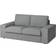 IKEA KIVIK Klädsel 2-Sits Sofa Tibbleby Beige Grå Sofföverdrag Grå, Beige