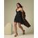 ASOS DESIGN Foam Manipulated Mesh Bra Mini Dress - Black Glitter
