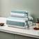 Temu Soft and Fluffy Striped Towel Green, White (140x70cm)