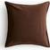 H&M Kuddfodral i Linmix 50x50 Mörkbrun Kuddöverdrag Brun (50x50cm)
