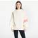adidas Oversized Mock Neck Sweatshirt - Real Coral/Cream White