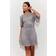 In The Style Flutter Sleeve Cowl Back Sequin Mini Dress - Silver