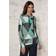 Cecil Multi Shirt Mit Schalkragen - Glaced Green Melange