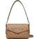 Guess Eco Brenton Flap Shoulder Bag - Brown