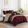 Chezmoi Collection Napa Bed Linen Red, Beige, Brown (259.1x223.5cm)