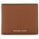 Michael Kors Hudson Pebbled Leather Slim Wallet - Brown