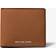 Michael Kors Hudson Pebbled Leather Slim Wallet - Brown