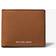 Michael Kors Hudson Pebbled Leather Slim Wallet - Brown