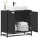 vidaXL Bathroom Sink Cabinet Black 65 x 33 x 60 cm