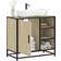 vidaXL Bathroom Sink Cabinet Sonoma Oak 65 x 33 x 60 cm