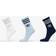 Mid Cut Crew Socks 3 Pack - Wonder Blue/Night Indigo/White