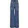 Only Hope High waist Wide Leg Fit Jeans - Blue/Medium Blue Denim