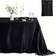 Shein Rectangle 1pc Modern Satin Tablecloth Black (147x147cm)