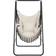 tectake Swing Chair Alison 3 Thick Pillows Beige