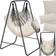 tectake Swing Chair Alison 3 Thick Pillows Beige