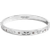 Coach Signature Hinged Bangle - Silver/Transparent