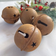 Temu Vintage Large Bells Rusty Christmas Tree Ornament 8cm 4pcs