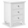 Roseland Furniture Cornish White Bedside Table 32x42cm
