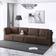 Mixoy Modern Dark Brown Sofa 120" 4 Seater