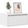 vidaXL 860211 White Sengebord 35.5x51cm
