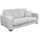 Dunelm Carson Silver Sofa 196cm 3 Seater