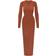 SKIMS Crew Neck Long Sleeve Dress - Saffron