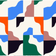 Marimekko Tasapaino Fabrics Green, Blue, Orange (88x145cm)