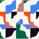 Marimekko Tasapaino Fabrics Orange, Blue, Green (88x145cm)