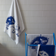 Moomin Arabia Stinky Badlakan Blå, Vit (140x70cm)