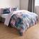 OHS Marble Print Duvet Cover Blue, Purple (230x220cm)