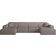 Fun-Möbel U-form Celes Premium Taupe Sofa 379cm 5 Seater