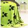 Minecraft Creeper Blankets Black, Green (150x100cm)