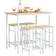 SoBuy OGT11-WN White/Natural Bordsgrupp 60x100cm 5st
