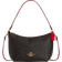 Coach Zip Top Shoulder Bag in Signature Canvas - Gold/Walnut/Bold Red