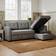 Dunelm Barker Grey Sofa 215cm 3 Seater