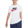 Nike Older Kid's Sportswear Cotton T-shirt - White/Obsidian/University Red (AR5252-107)