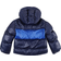 NIKE Big Kid's Sportswear Heavyweight EasyOn Therma-FIT Repel Loose Hooded Jacket - Midnight Navy/Game Royal/White/White (FD2846-411)