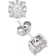 Macy's Halo Stud Earrings - White Gold/Diamonds