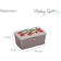 Hobby Gift Natural Strawberries Grey Storage Box