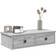 vidaXL With Drawers Grey Sonoma Oak Wall Shelf 65cm