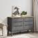 vidaXL Floro Gray/Natural Byrå 111x73.4cm