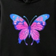 Shein Baby Girl Sparkly Butterfly Print Fleece Hooded Sweatshirt And Pants Set, Casual Fashion Autumn/Winter