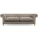 Dunelm Pimlico Luxury Chenille Mushroom Sofa 246cm 4 Seater