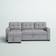 Wade Logan Chanele Gray Sofa 83" 3 Seater